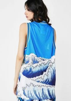 RIPNDIP Tops Great Wave Mesh Basketball Jersey