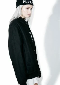 RIPNDIP Stop Being A Pussy Varsity Jacket Outerwear