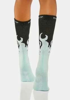RIPNDIP Blue Welcome To Heck Crew Socks Socks & Tights