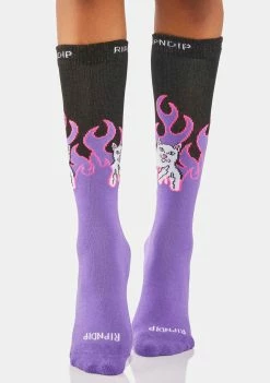 RIPNDIP Welcome To Heck Crew Socks