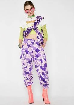 RIPNDIP Bottoms Invisible Purple Cargo Pants