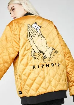 RIPNDIP Outerwear Praying For Nermal Quilted Reversible Jacket