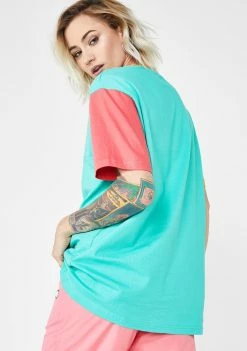 RIPNDIP Tops Color Block Multi Panel Tee