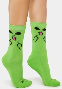 RIPNDIP Alien Face Mid Socks Socks & Tights