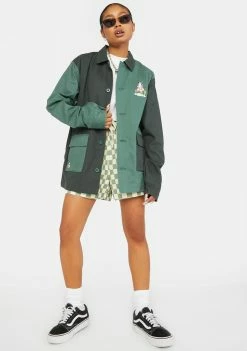 Brand new 💯 RIPNDIP Outerwear Sensai Color Block Military Jacket 🔔 8 RIPNDIP Outerwear Sensai Color Block Military Jacket