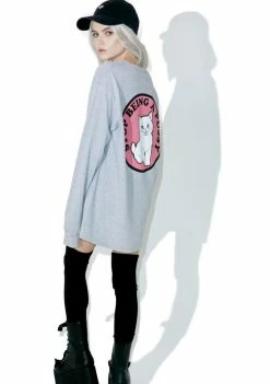 Buy ๐คฉ RIPNDIP Tops Stop Being A Pussy Long Sleeve Tee ๐ 9 RIPNDIP Tops Stop Being A Pussy Long Sleeve Tee