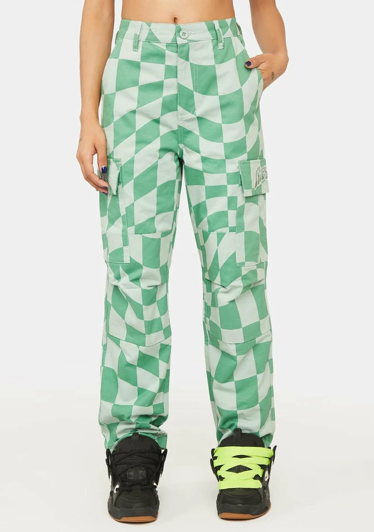Best Pirce ๐ RIPNDIP Checked Cargo Pants ๐ 3 RIPNDIP Checked Cargo Pants