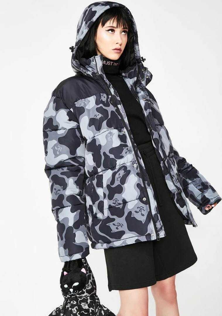Discount ๐ RIPNDIP Onyx Nerm Camo Puffer Jacket Outerwear โ๏ธ 4 RIPNDIP Onyx Nerm Camo Puffer Jacket Outerwear
