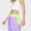 RIPNDIP Flo-Res Color Block Swim Shorts