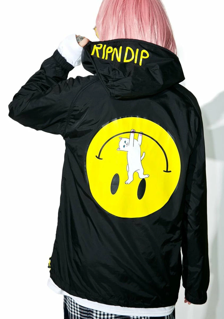 Coupon 💯 RIPNDIP Outerwear Everythingâll Be OK Windbreaker 🥰 3 RIPNDIP Outerwear Everythingâll Be OK Windbreaker