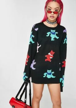 Deals 🌟 RIPNDIP Dancing Nerm Knit Sweater 🌟 9 RIPNDIP Dancing Nerm Knit Sweater