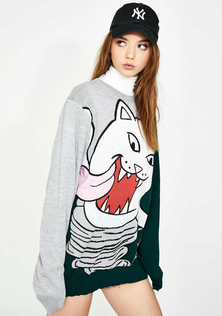 Cheap ๐ RIPNDIP Nermanian Devil Knit Sweater ๐ 4 RIPNDIP Nermanian Devil Knit Sweater