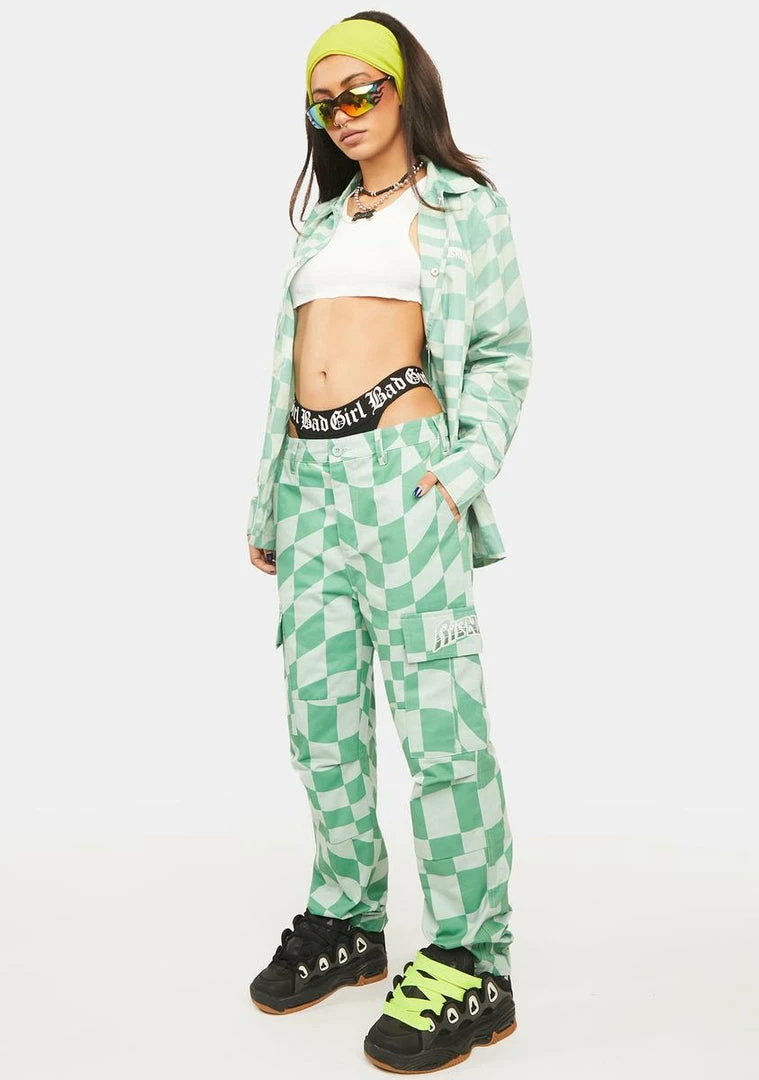 Best Pirce ๐ RIPNDIP Checked Cargo Pants ๐ 4 RIPNDIP Checked Cargo Pants