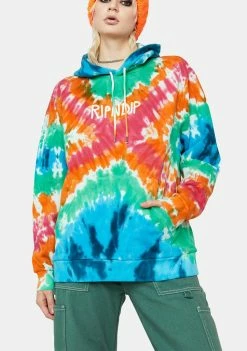 RIPNDIP Rainbow OG Prisma Tie Dye Hoodie Tops