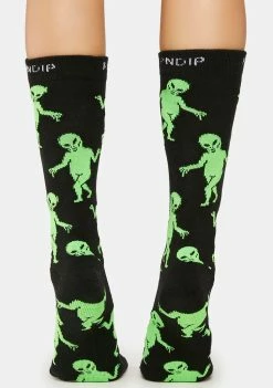 RIPNDIP Alien Dance Party Crew Socks