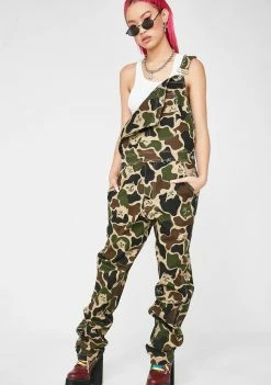 RIPNDIP Nermeralls Denim Overalls Jumpsuits & Rompers