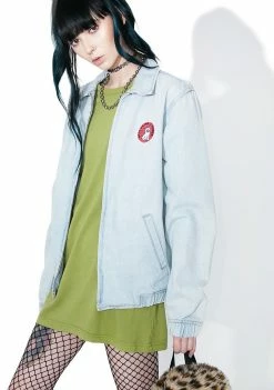 RIPNDIP Stop Being A Pussy Denim Jacket Outerwear