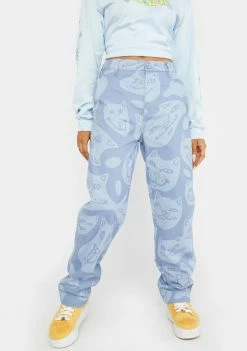 RIPNDIP Many Faced Cotton Twill Pants Bottoms
