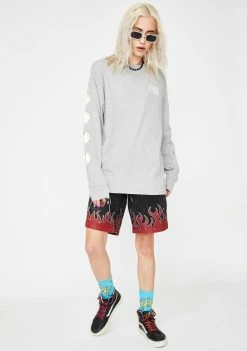 RIPNDIP Hot Head Long Sleeve Tee Tops