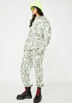 RIPNDIP Money Bags Graphic Hoodie Tops