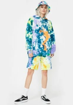 RIPNDIP Tops Rubber Logo Tie Dye Hoodie