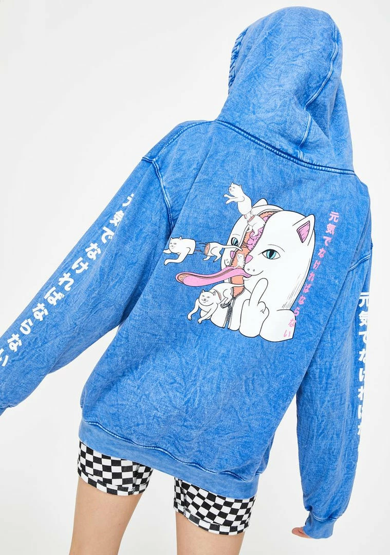 Best Pirce π₯ RIPNDIP Zipperface Hoodie Tops π 3 RIPNDIP Zipperface Hoodie Tops