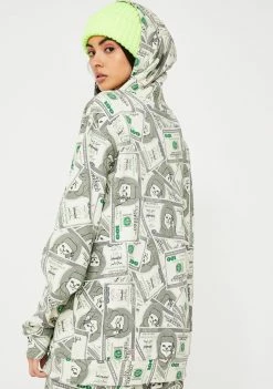 RIPNDIP Money Bags Graphic Hoodie Tops