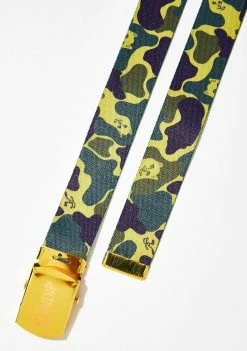 RIPNDIP Plum Nerm Camo Web Belt