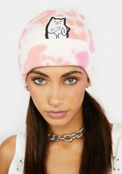 RIPNDIP Lord Nermal Tie Dye Beanie Hats
