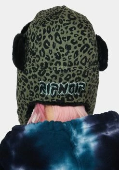 RIPNDIP Hats Olive Spotted Aviator Hat