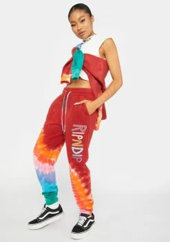 RIPNDIP OG Prisma Tie Dye Sweatpants Bottoms