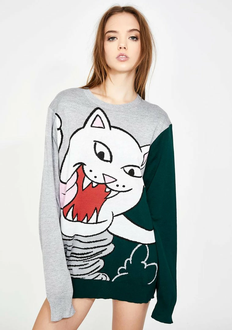 Cheap ๐ RIPNDIP Nermanian Devil Knit Sweater ๐ 3 RIPNDIP Nermanian Devil Knit Sweater