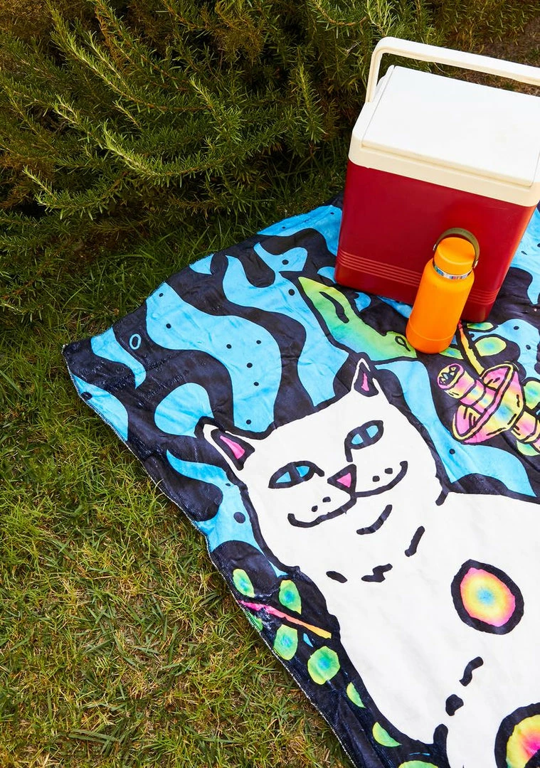 Hot Sale 😍 RIPNDIP Psychedelic Nerm Blanket Decor ✨ 6 RIPNDIP Psychedelic Nerm Blanket Decor