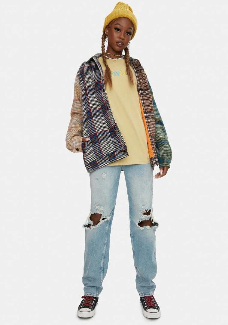 Best Sale โค๏ธ RIPNDIP Roygbiv Plaid Jacket Outerwear ๐ 5 RIPNDIP Roygbiv Plaid Jacket Outerwear