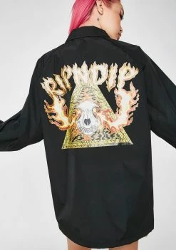 Hot Sale ๐งจ RIPNDIP Inferno Coach Jacket Outerwear ๐ 8 RIPNDIP Inferno Coach Jacket Outerwear