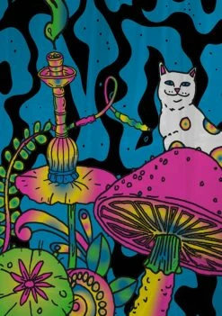 RIPNDIP Psychedelic Shower Curtain Home Stuff