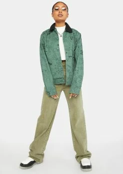 RIPNDIP Outerwear Scribble Up Button Jacket