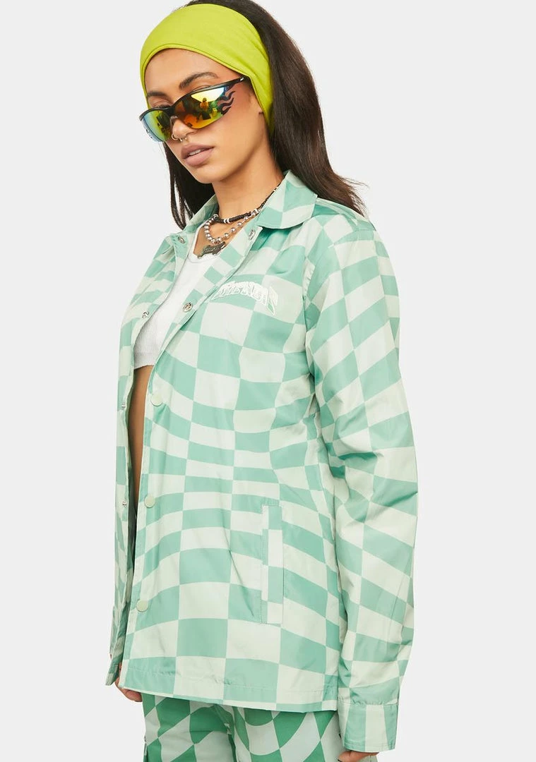 Brand new ⭐ RIPNDIP Checked Coaches Jacket ⭐ 6 RIPNDIP Checked Coaches Jacket