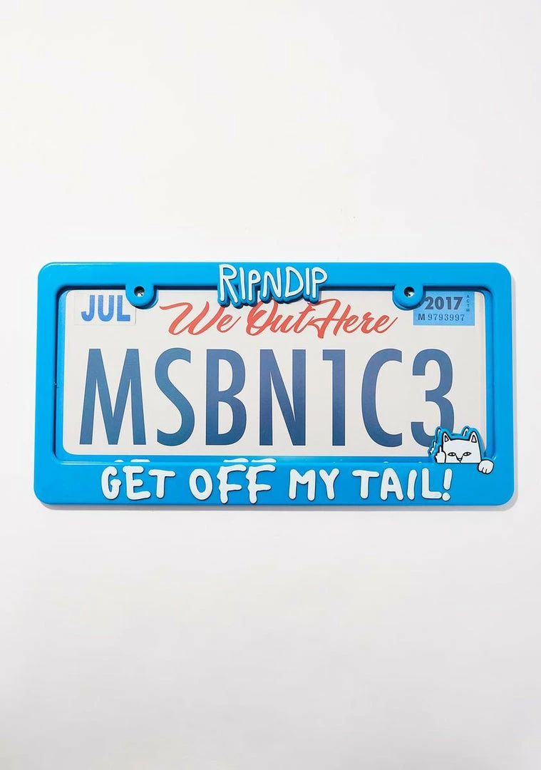 Promo π RIPNDIP Tailgater License Plate Frame βοΈ 3 RIPNDIP Tailgater License Plate Frame