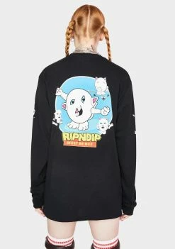 RIPNDIP Nerm Story Long Sleeve Graphic Tee Tops