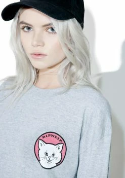 Buy ๐คฉ RIPNDIP Tops Stop Being A Pussy Long Sleeve Tee ๐ 10 RIPNDIP Tops Stop Being A Pussy Long Sleeve Tee