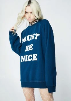 RIPNDIP Tops Must Be Nice Chill Out Crewneck Sweatshirt
