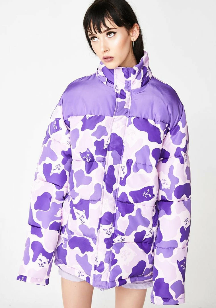 Wholesale ⌛ RIPNDIP Nerm Camo Puffer Jacket Outerwear 🎉 4 RIPNDIP Nerm Camo Puffer Jacket Outerwear