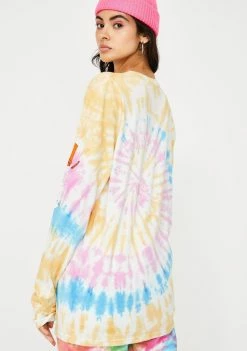 RIPNDIP Nermal Pills Tie Dye Long Sleeve Tee Tops