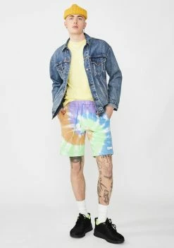 RIPNDIP Peek A Nermal Tie Dye Sweat Shorts Bottoms