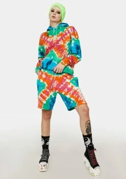 RIPNDIP Bottoms OG Prisma Tie Dye Sweatshorts