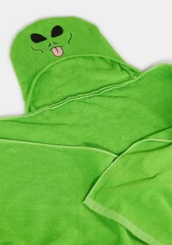 RIPNDIP Green Lord Alien Hooded Bath Towel