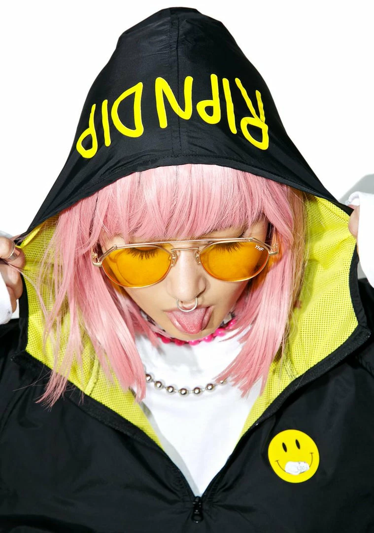 Coupon 💯 RIPNDIP Outerwear Everythingâll Be OK Windbreaker 🥰 5 RIPNDIP Outerwear Everythingâll Be OK Windbreaker