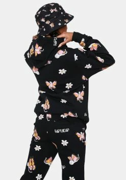 RIPNDIP Black Butterfly Hoodie Tops