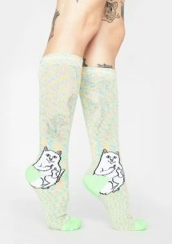 RIPNDIP Mint Speckle Lord Nermal Socks Socks & Tights